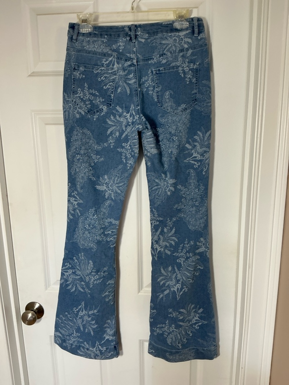 VENUS Blue Floral Flare Jeans - Picture 10 of 10